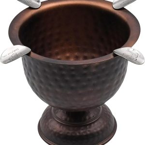Stinky Tall 4 Stirrup Ashtray, Hammered Copper CA-ST-4HCOP